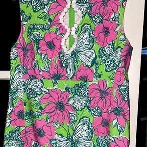 Original Lilly Pulitzer pink and green shift dress